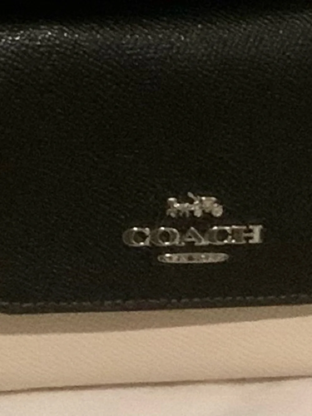 Coach Signature Black and White Backpack bundle